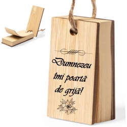 Notite adezive, coperti lemn, Dumnezeu poarta de grija!